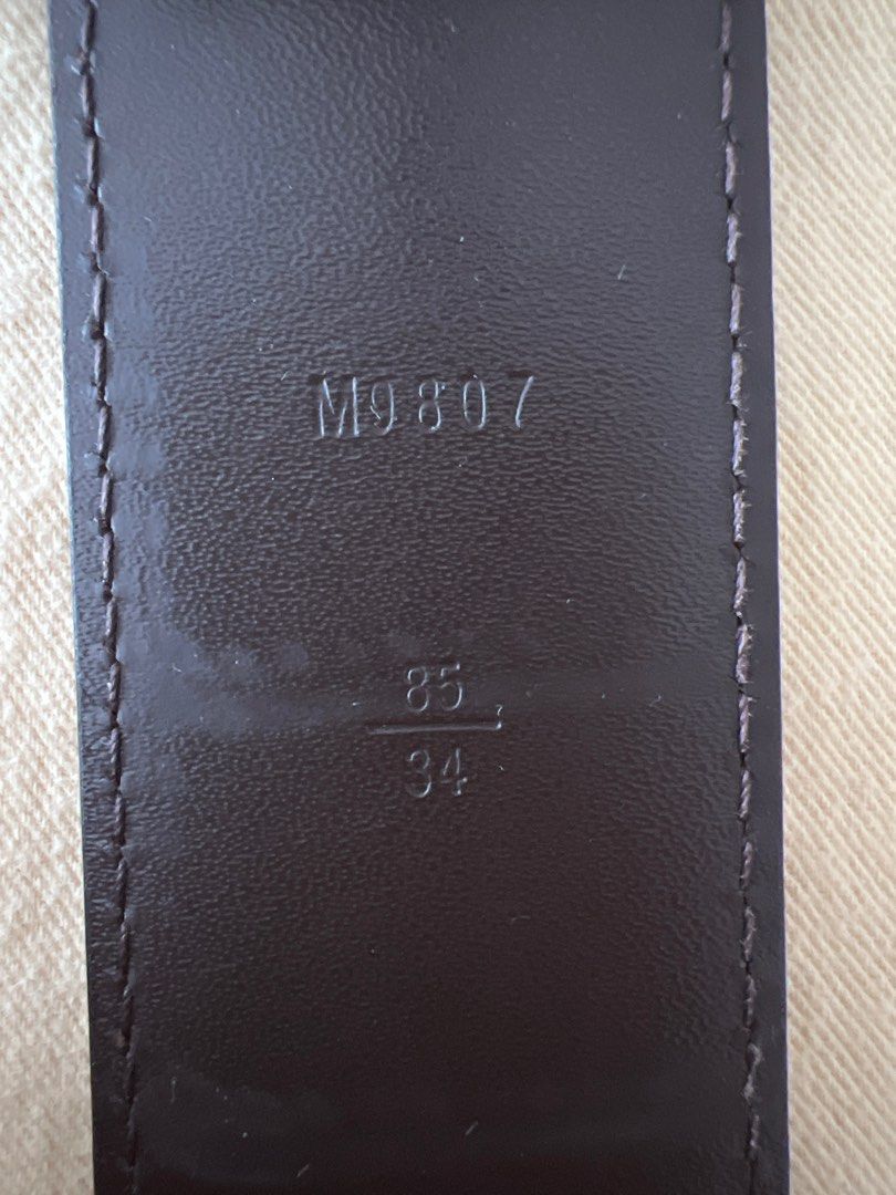 Louis Vuitton Denim 35mm LV New Wave Belt 85 34 - LVLENKA Luxury Consignment
