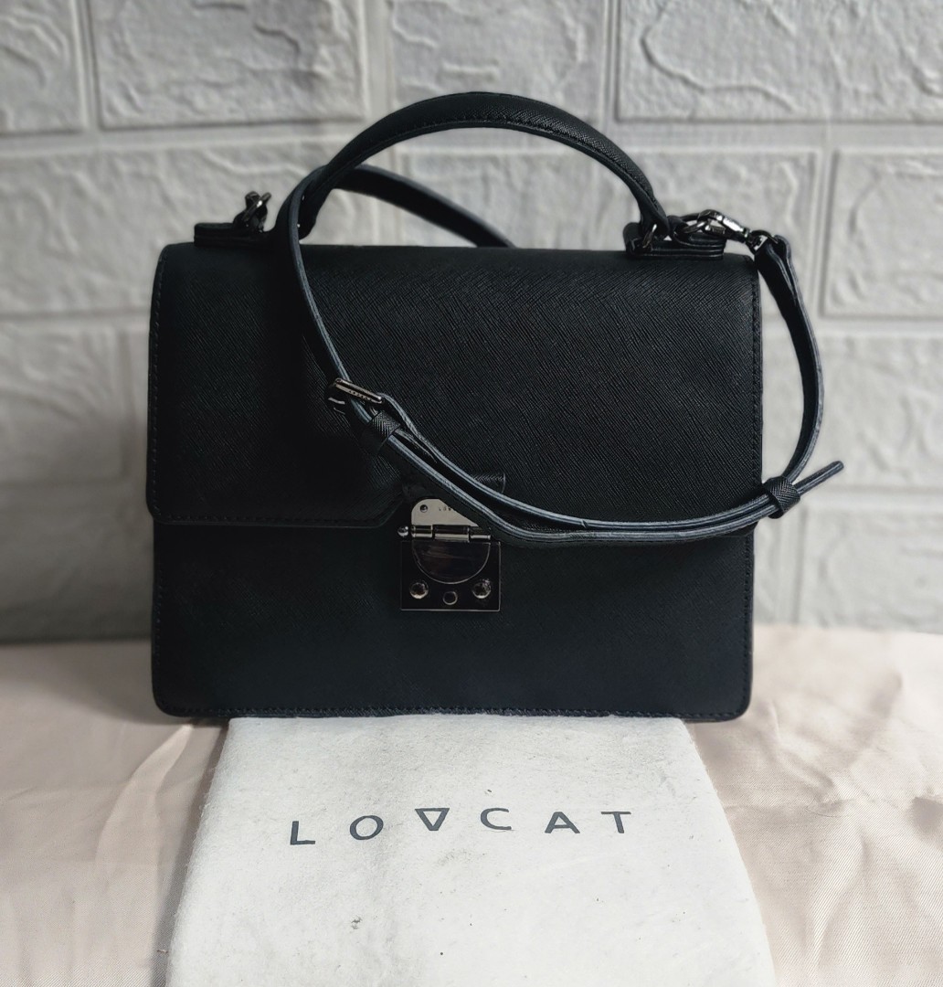 Authentic Lovcat 2 way in Soffiano Leather with DUSTBAG, Luxury, Bags ...
