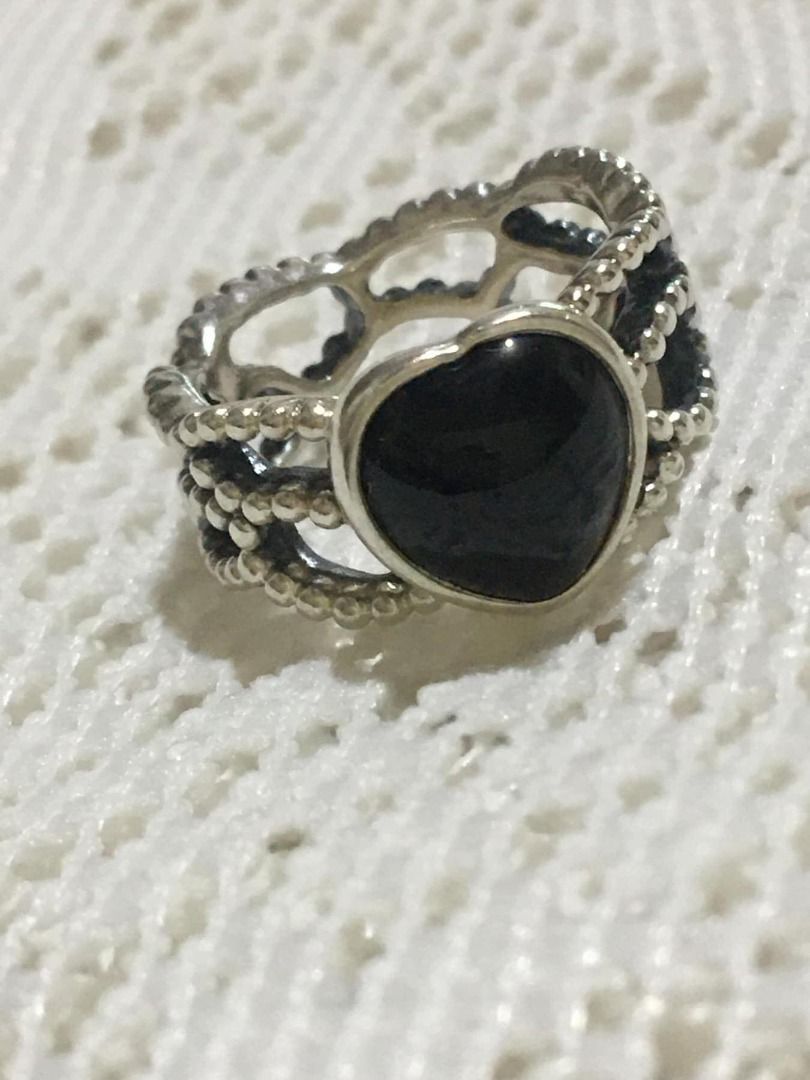 Authentic Pandora Mi AMor Black Onyx Heart Women s Fashion