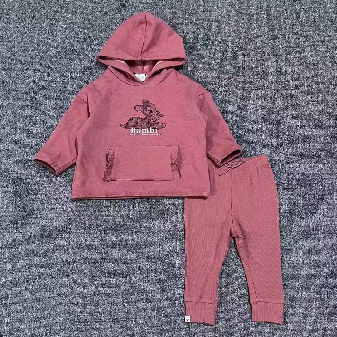 Bambi Hoodie + Jogger Set, Babies & Kids, Babies & Kids Fashion on