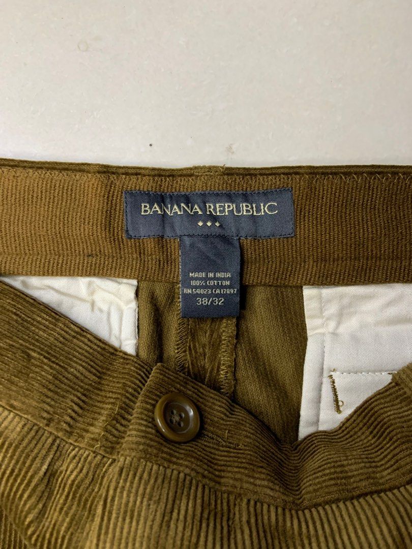 Pantalon En Velours Côtelé Banana Republic - Marron Taille 38 - Occasion Très Bon état - Style Chino