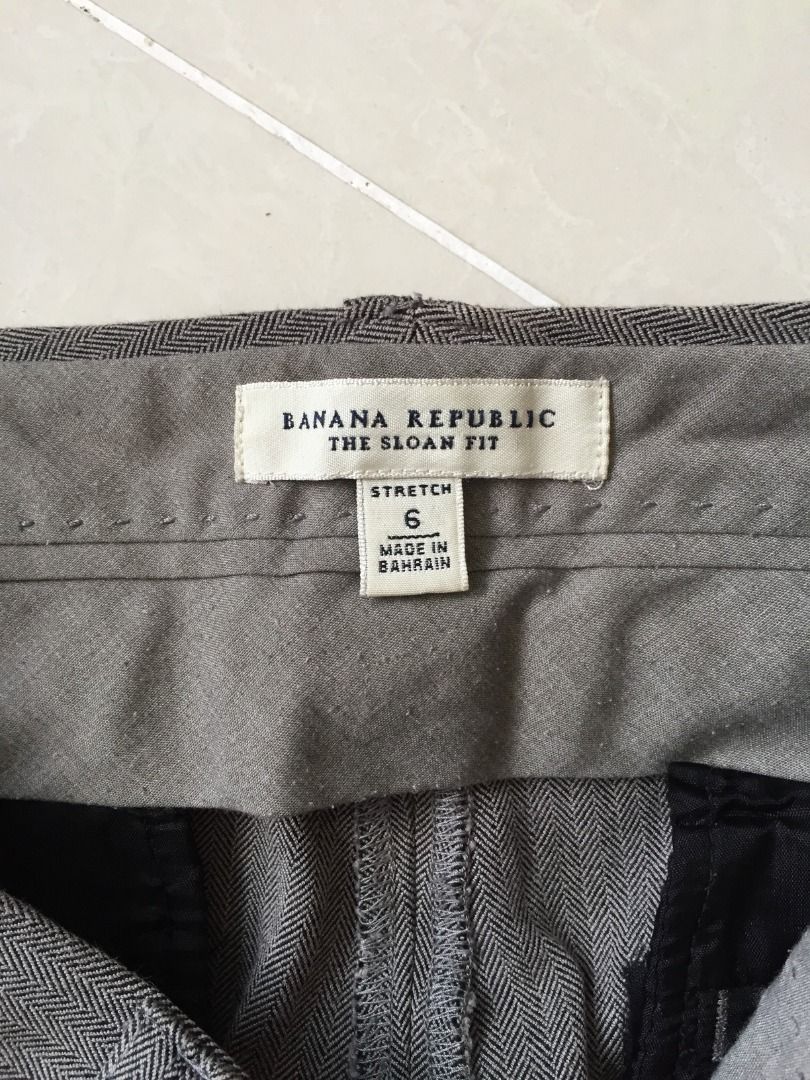 Banana Republic Dark Grey Sloan Fit High Waist Grey Pants S