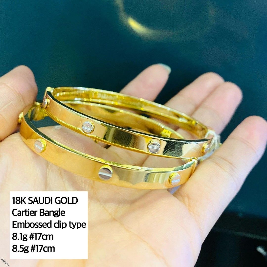 18k Saudi gold cartier love - selling_pawnable_jewelry
