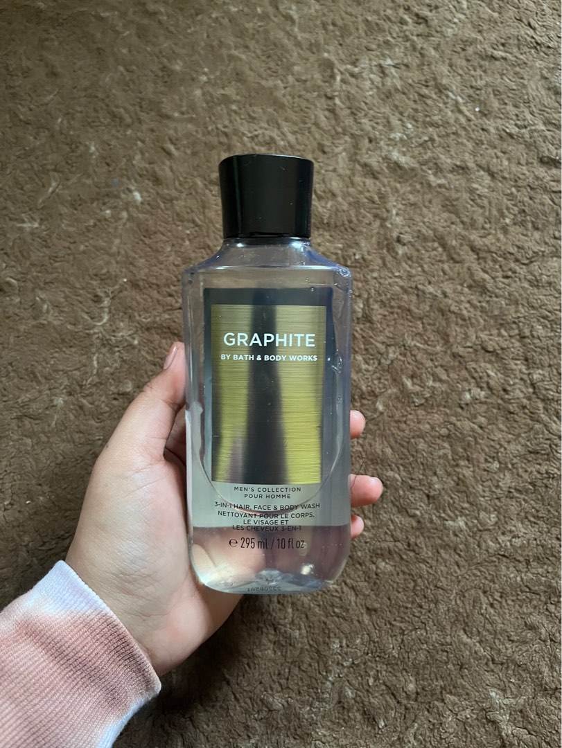 Bath and Body works Graphite 3in1 Hair Face and Body Wash, Kesehatan