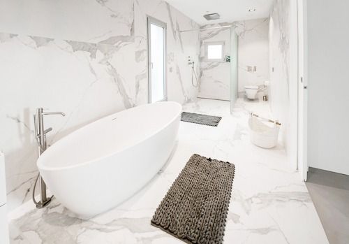 Bathroom Wall Panel + Floor Tiles Overlay, Furniture & Home Living ...