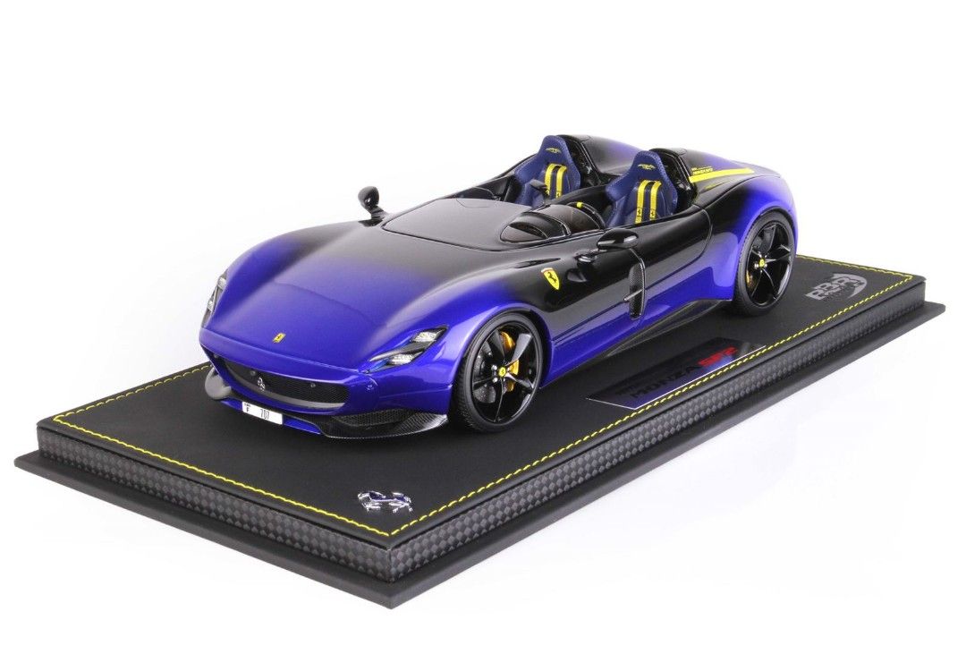 BBR-MODELS CAR61 Escala 1/43 | FERRARI MONZA SP2 2018 BLUE TOUR DE FRANCE