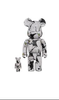 bearbrick 400% 100% flower bomber