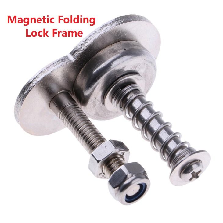 Folding bike deals magnetic lock