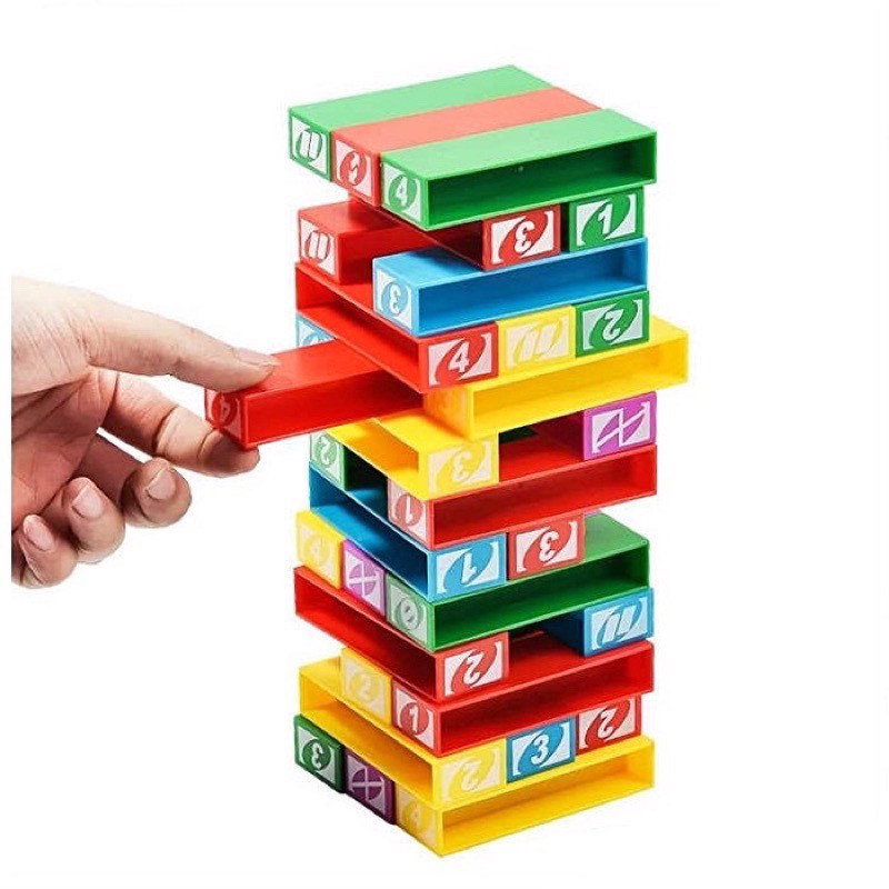 Big Size Jenga / Stacko Color Blocks Games Jenga Toys Family Game, Hobbies & Toys, Toys & Games