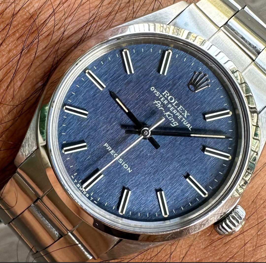 Rolex blue mosaic dial best sale