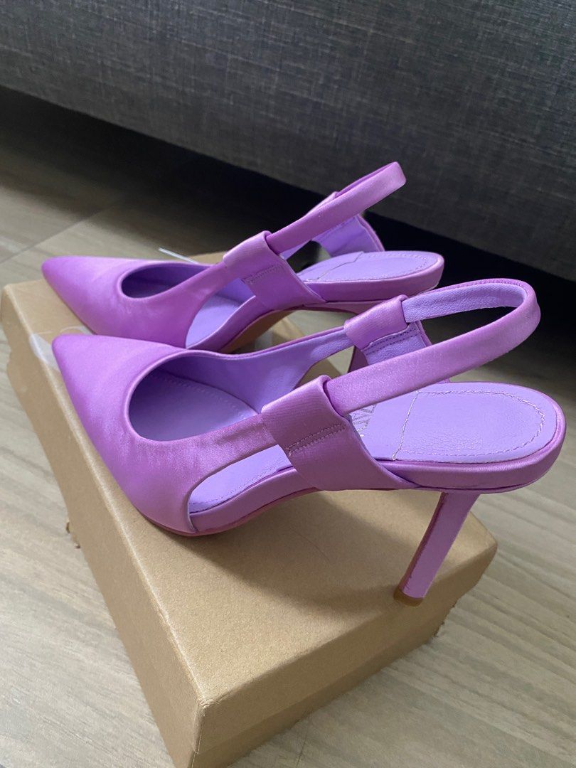 Lilac slingback heels sale