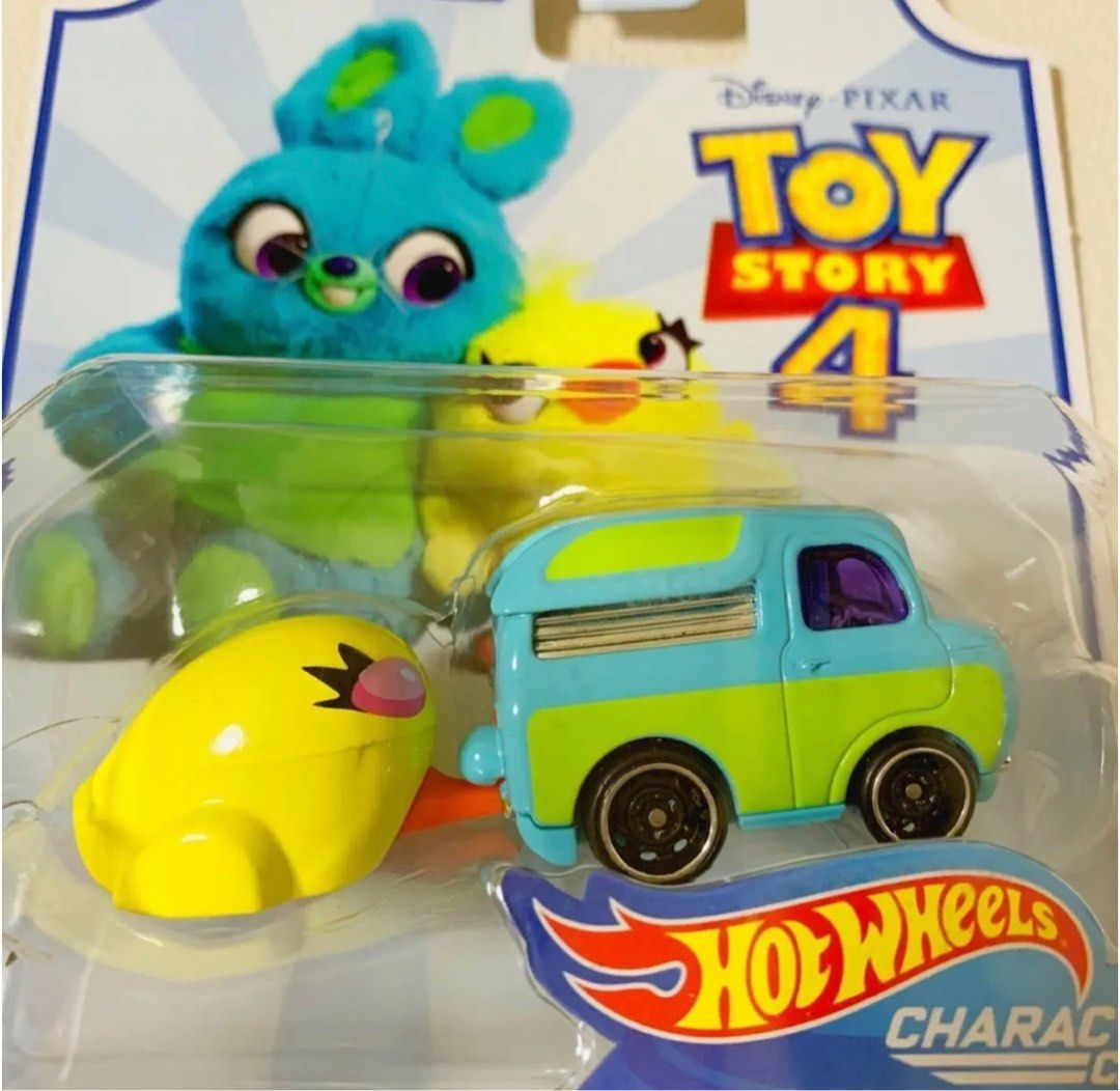BNIB Hot Wheels Disney Pixar Toy Story 4 Ducky Bunny vehicle