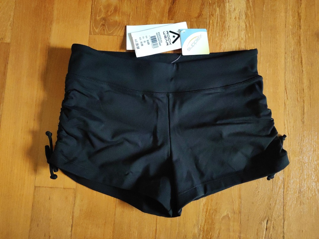 Rockwear Ruched Booty Shorts In Black