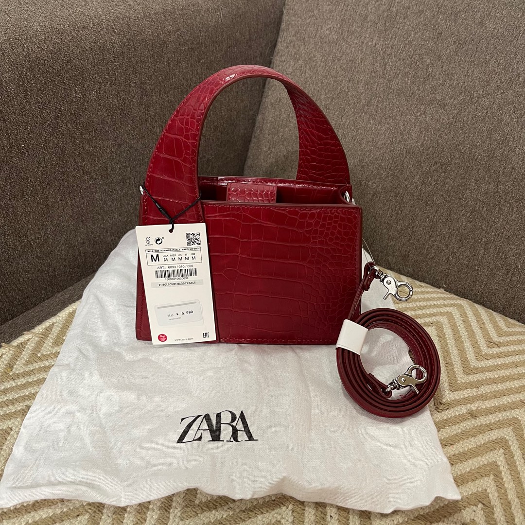 Brandnew ZARA top handle sling bag, Women's Fashion, Bags & Wallets