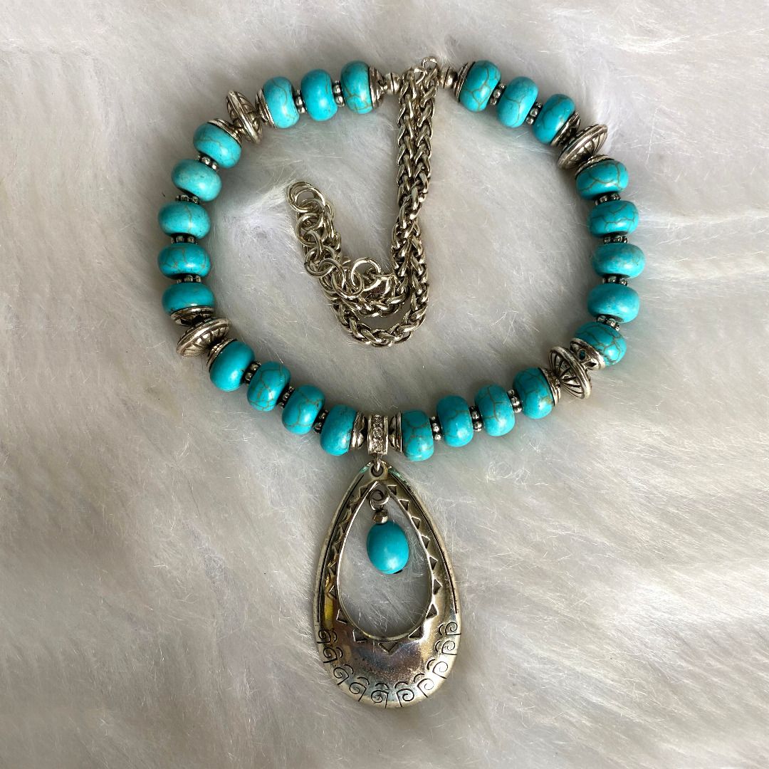 Brighton top turquoise necklace