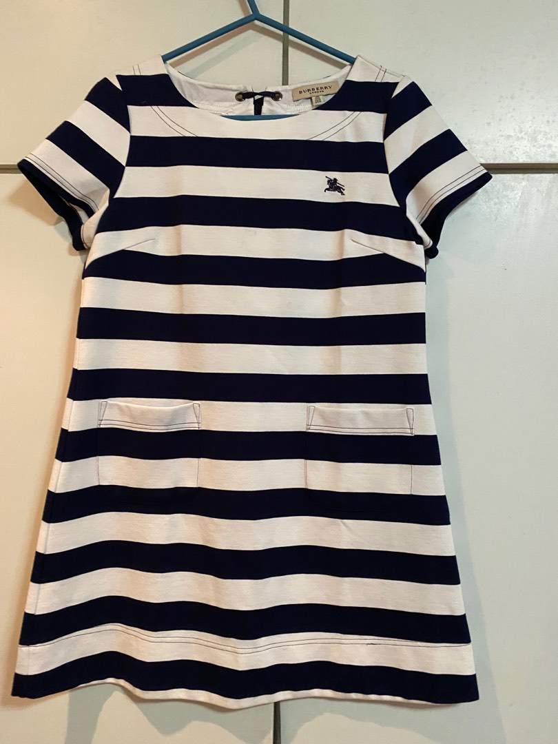 Burberry stripe dress Women s Fashion Dresses Sets Dresses on Carousell