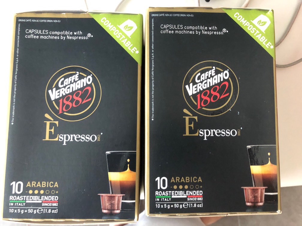 Caffe vergnano 1882 espresso expiry 19 Oct 2023, Food & Drinks