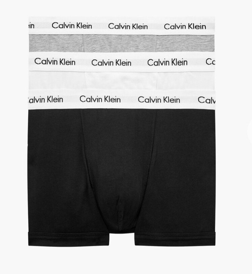 Calvin Klein Cotton Stretch 3 Pack Low Rise Trunk Men s Fashion Bottoms New Underwear on Carousell