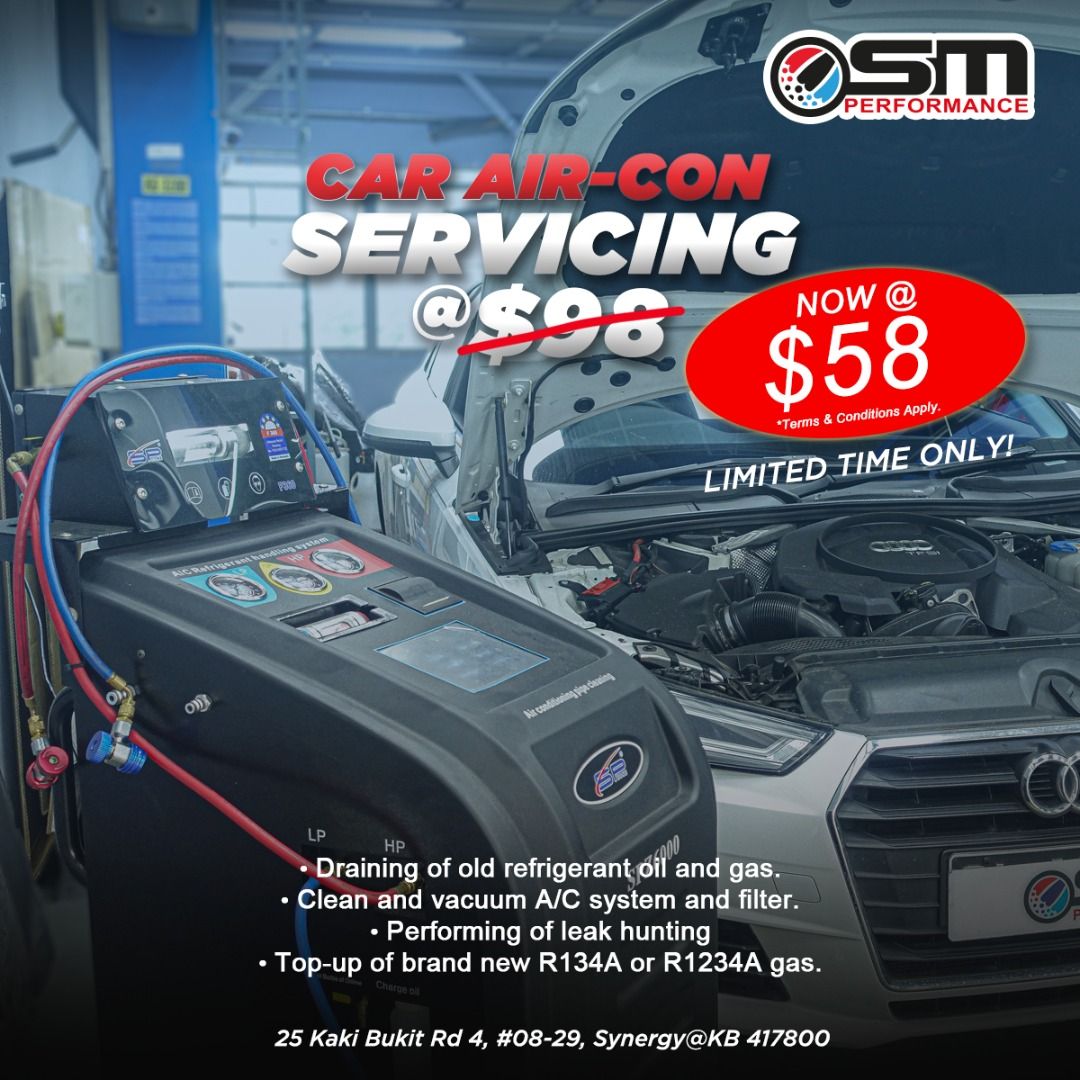 Car Air Con Servicing Aircon Flushing New Gas Top Up Clean and