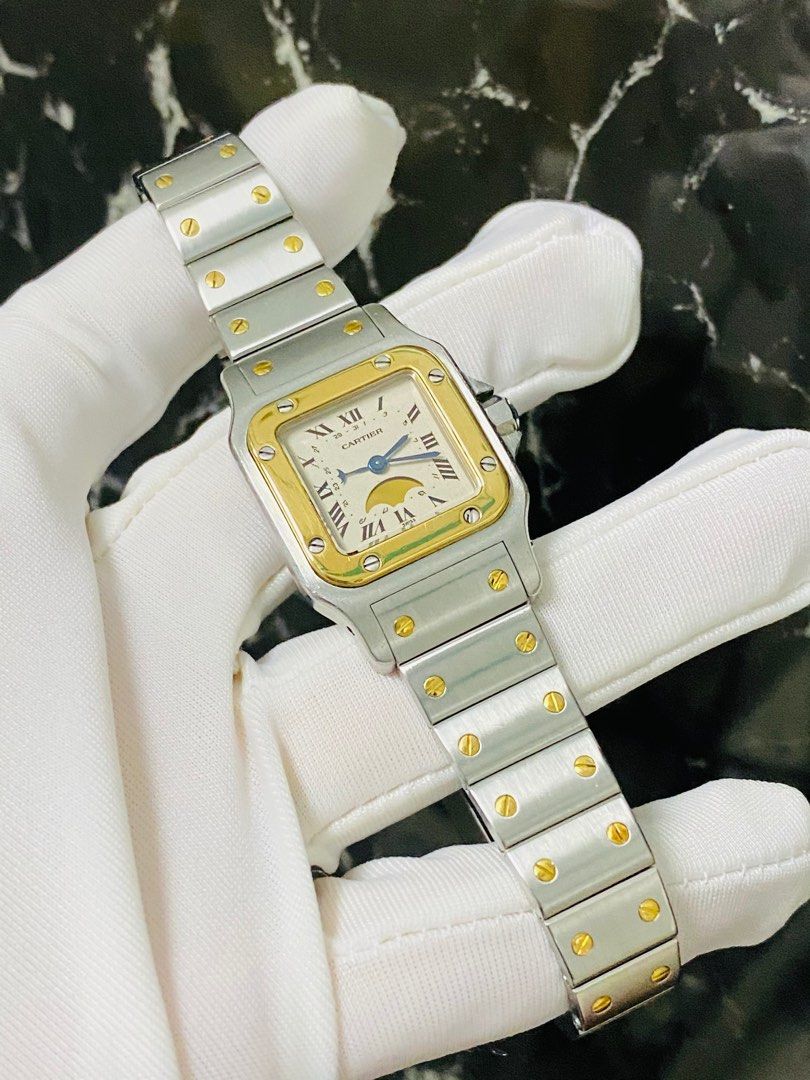 Cartier santos galbee moonphase hotsell