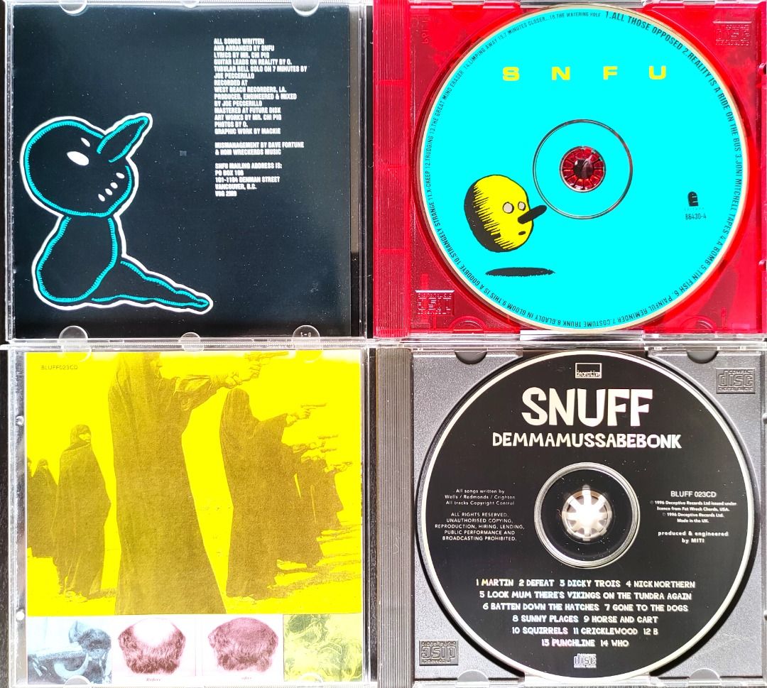 CD / US+UK PRESS PUNK, HARDCORE LOT / PRICES VARY, PLS CHECK DETAILS, NONNEGO / SNUFF