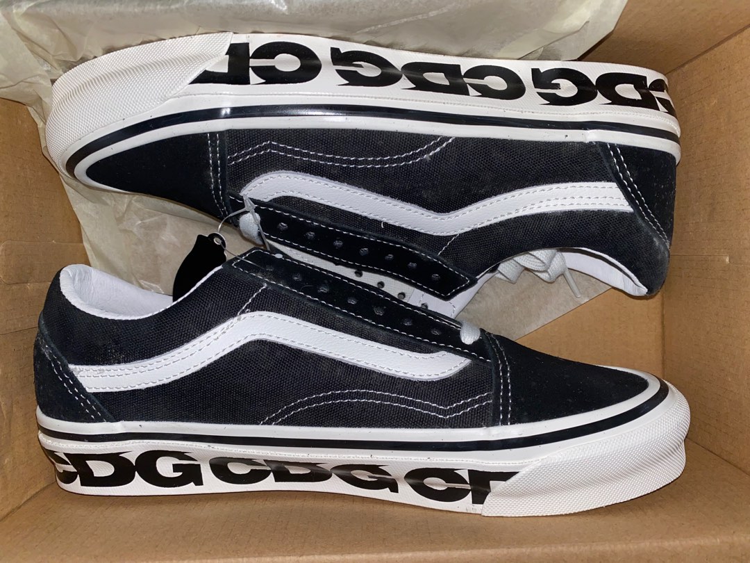 CDG x VANS og old skool Lx, 女裝, 鞋, 平底鞋- Carousell