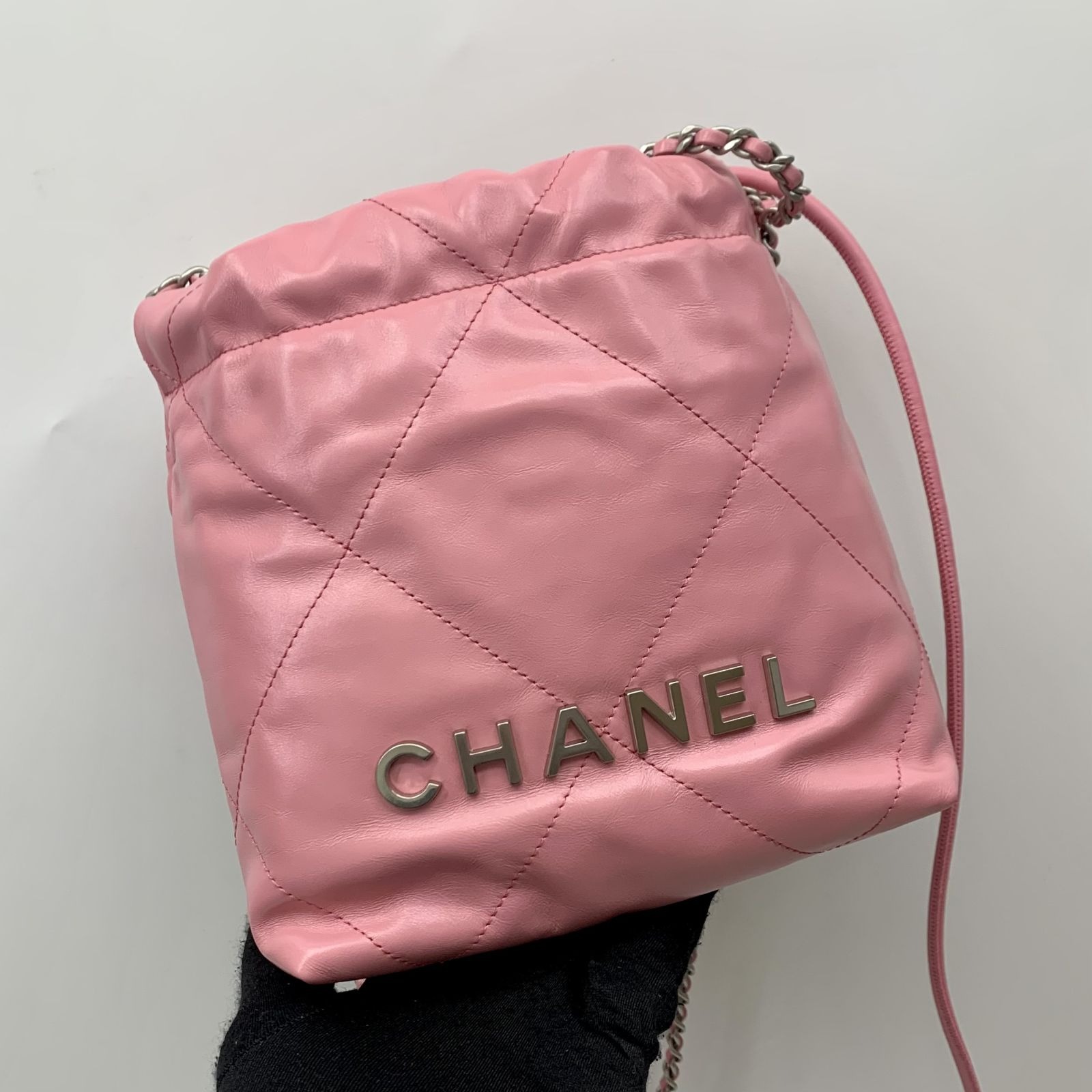 SASOM  bags Chanel 22 Mini Handbag In Shiny Calfskin With Gold-Tone Metal  Pink Check the latest price now!