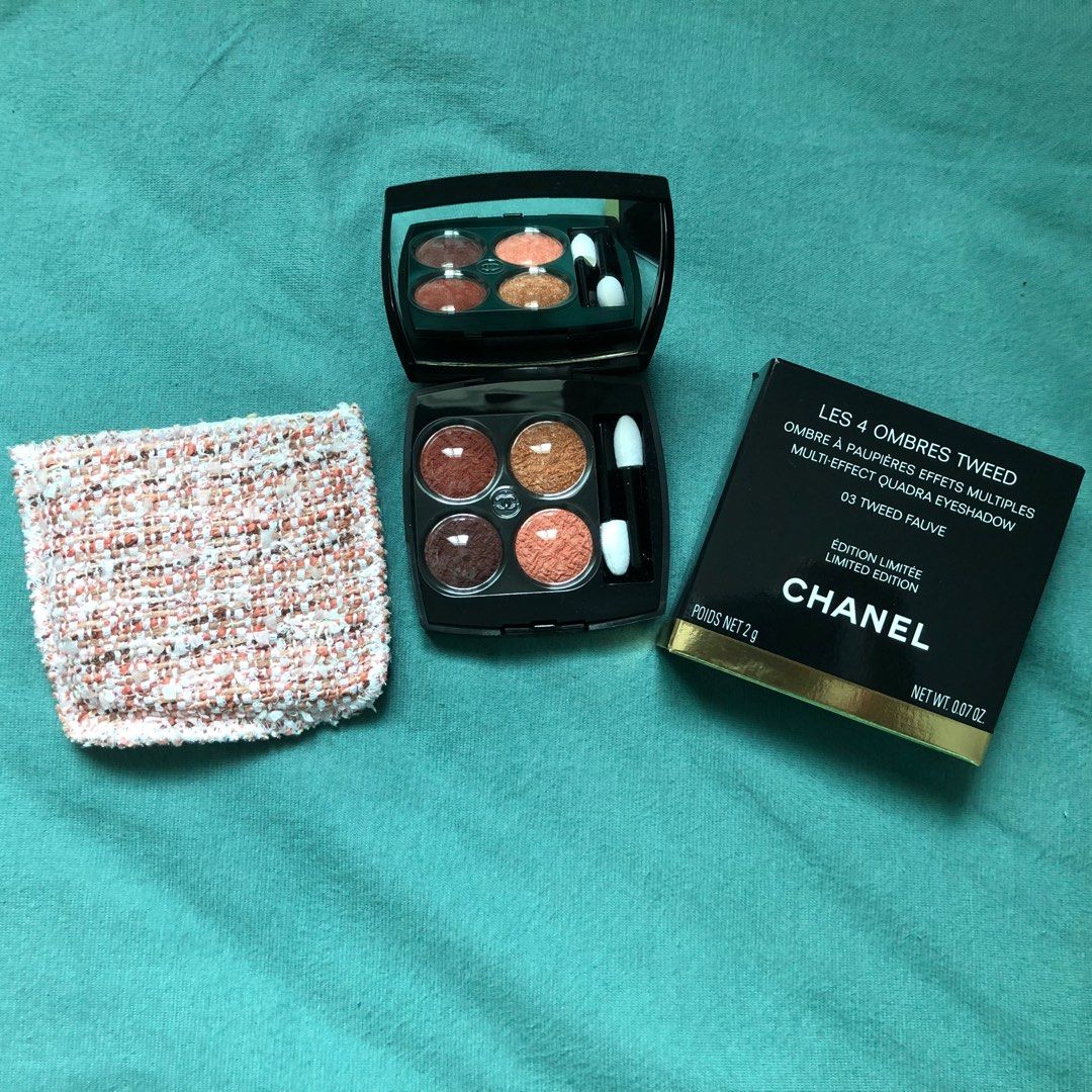 Chanel LES 4 OMBRES TWEED 四色眼影, 美容＆化妝品, 健康及美容- 皮膚護理, 化妝品- Carousell