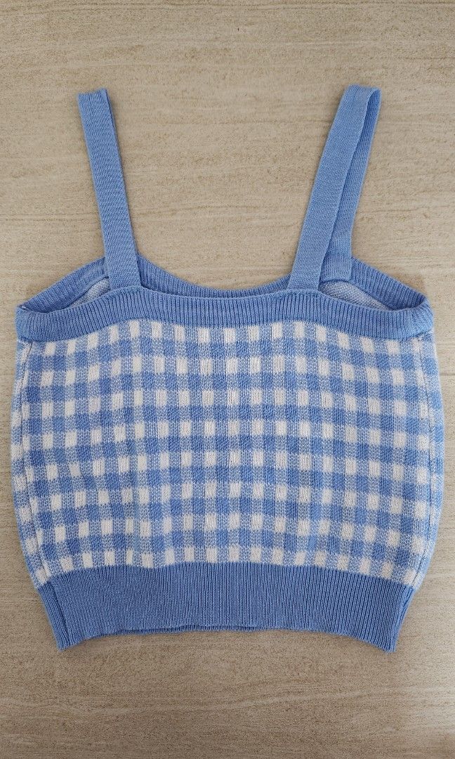 Checkered crop top