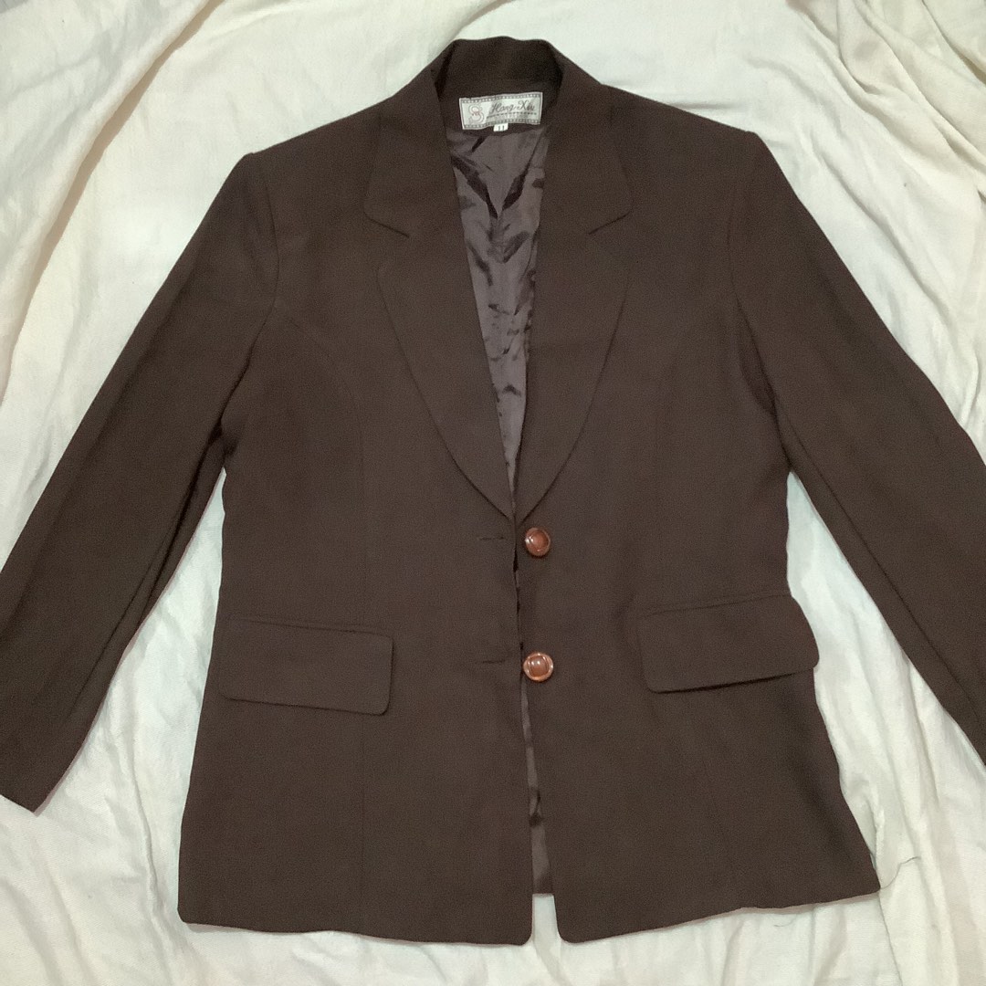 Chocolate Brown Bebe Blazer (XS)