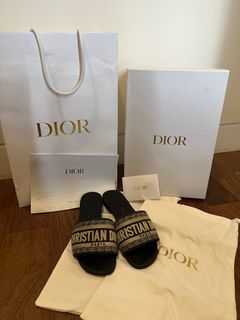 Christian Dior Authentic Slides Slippers Size 34