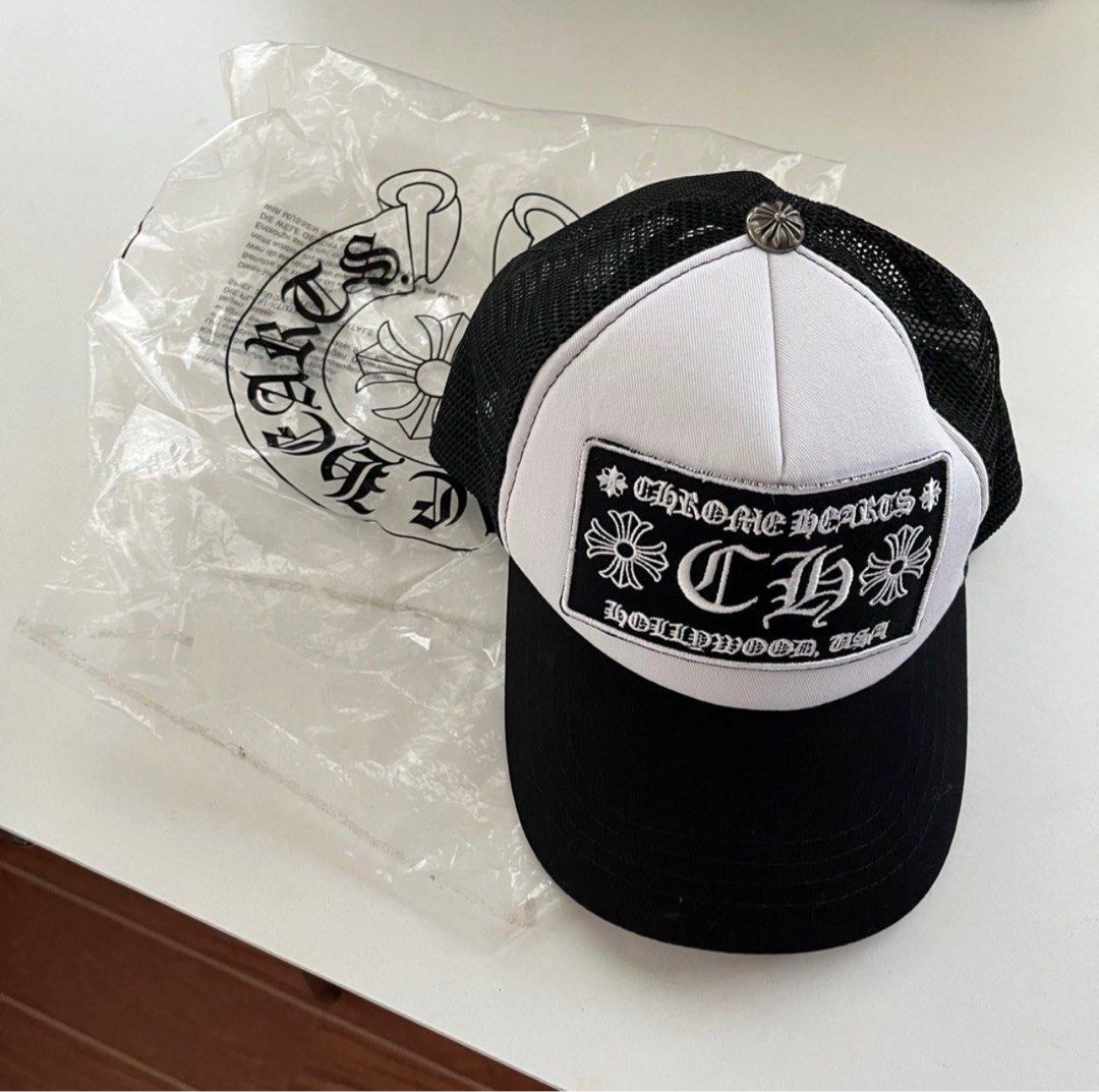 Casquette Trucker Chrome Hearts Coeurs Chromés - Occasion - Taille Unique - Noir