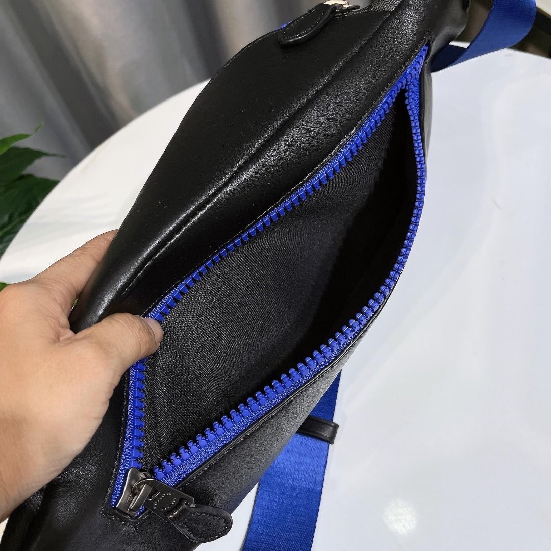 Coach CC019 Track Belt Bag In Signature Canvas With Coach Patch, Luxury ...