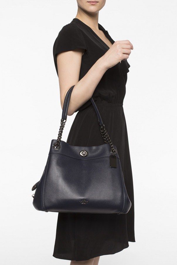 Coach turnlock clearance edie tote bag