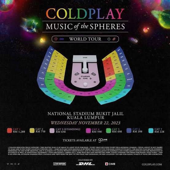 Coldplay Ticket in Malaysia, Tickets & Vouchers, Event Tickets on Carousell