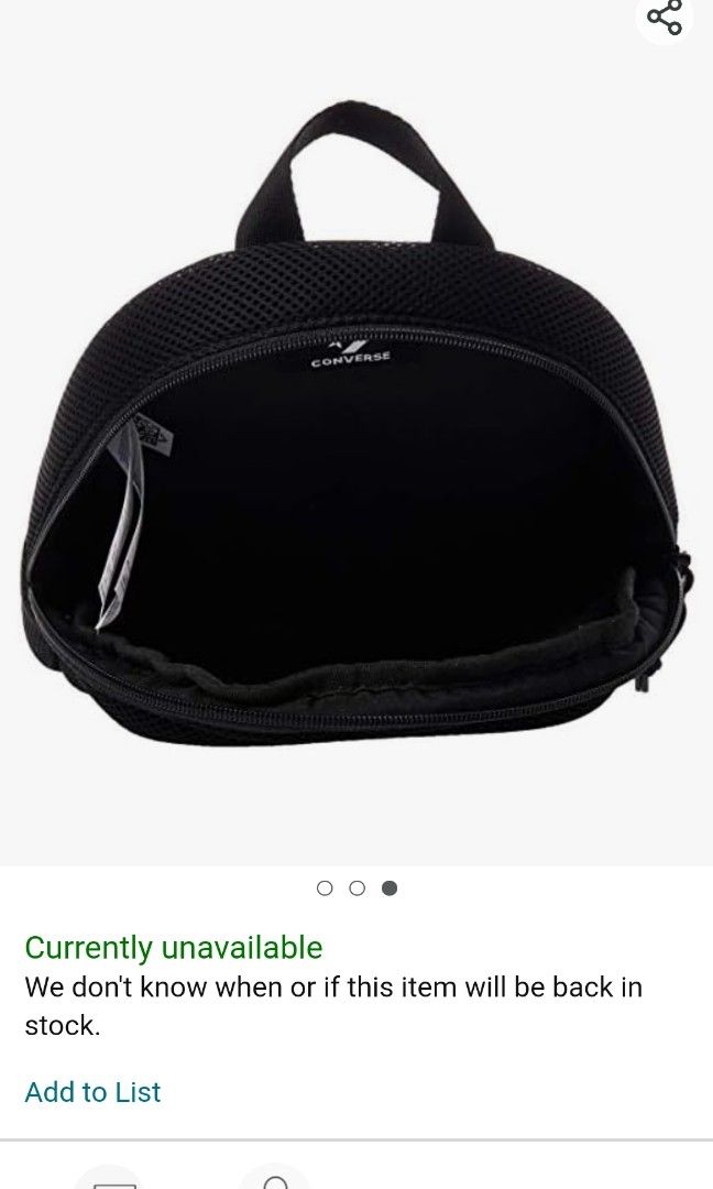 Converse as top if backpack