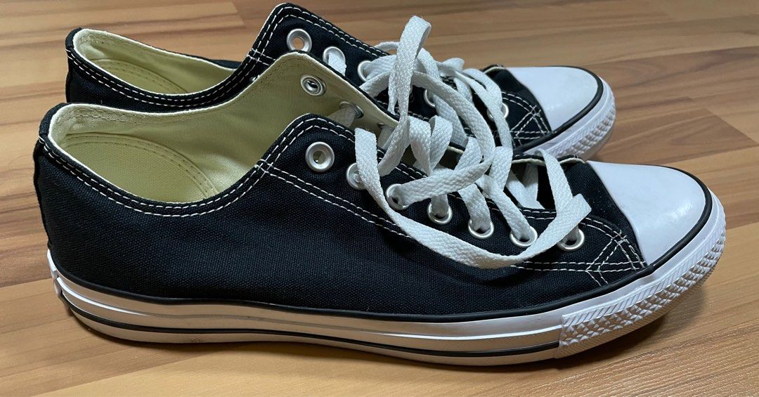White converse discount size 8 mens