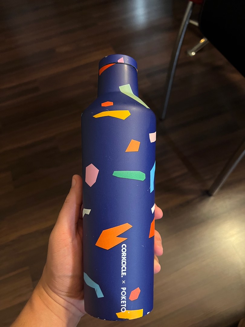 Corkcicle x Poketo 475ml Water Bottle, Furniture & Home Living