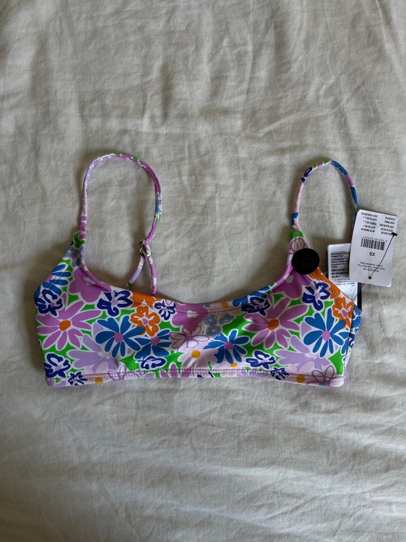 Cotton On Floral Swim Bra Top, Women's Fashion, Swimwear, Bikinis - Main Image