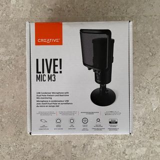 Creative Live! Mic M3 - USB Microphone with Dual Polar Pattern and Real-time Mic-monitoring