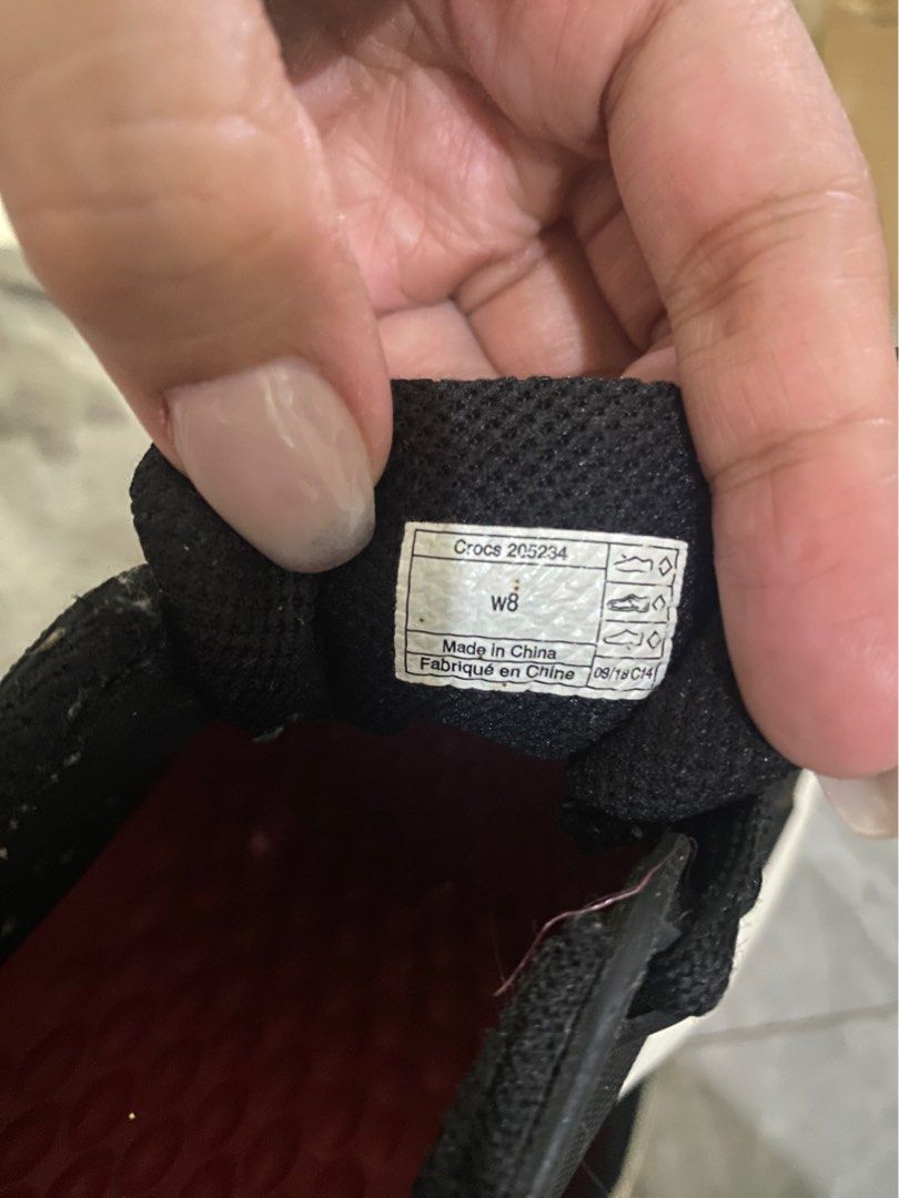 Crocs Literide Pacer in Black (Category: Sneakers) located in Batac City. Submitted by danielleqmd (Listing ID 1256146211, Image 2). Description: Used 4-5x for hospital duty No issues, no tears Authentic First ever design of Literide Pacer (bought 2021) RFS: not being used anymore.