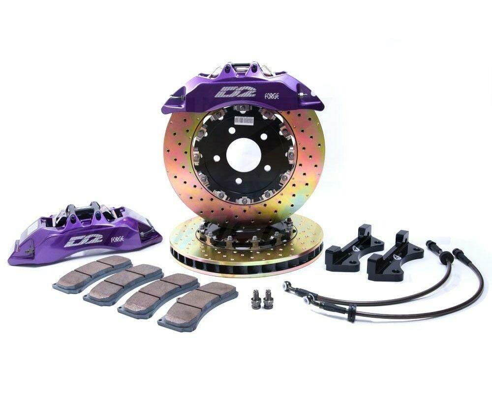 D2 Racing Front Brake Kit 4 POT Street Caliper 304X28mm for Honda Vezel