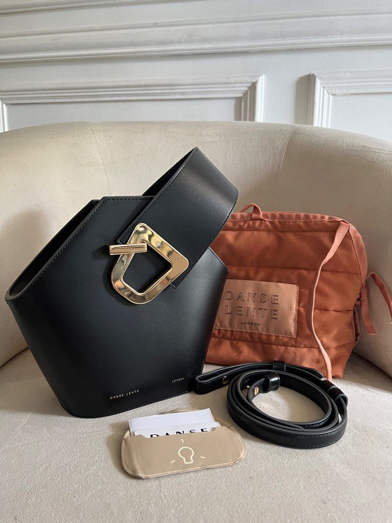 DANSE LENTE Mini Johnny Bucket Bag in Black not loewe polene