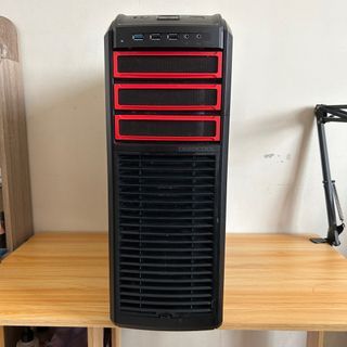 DeepCool PC Case (Black/Red) with 2 Free DeepCool Fan