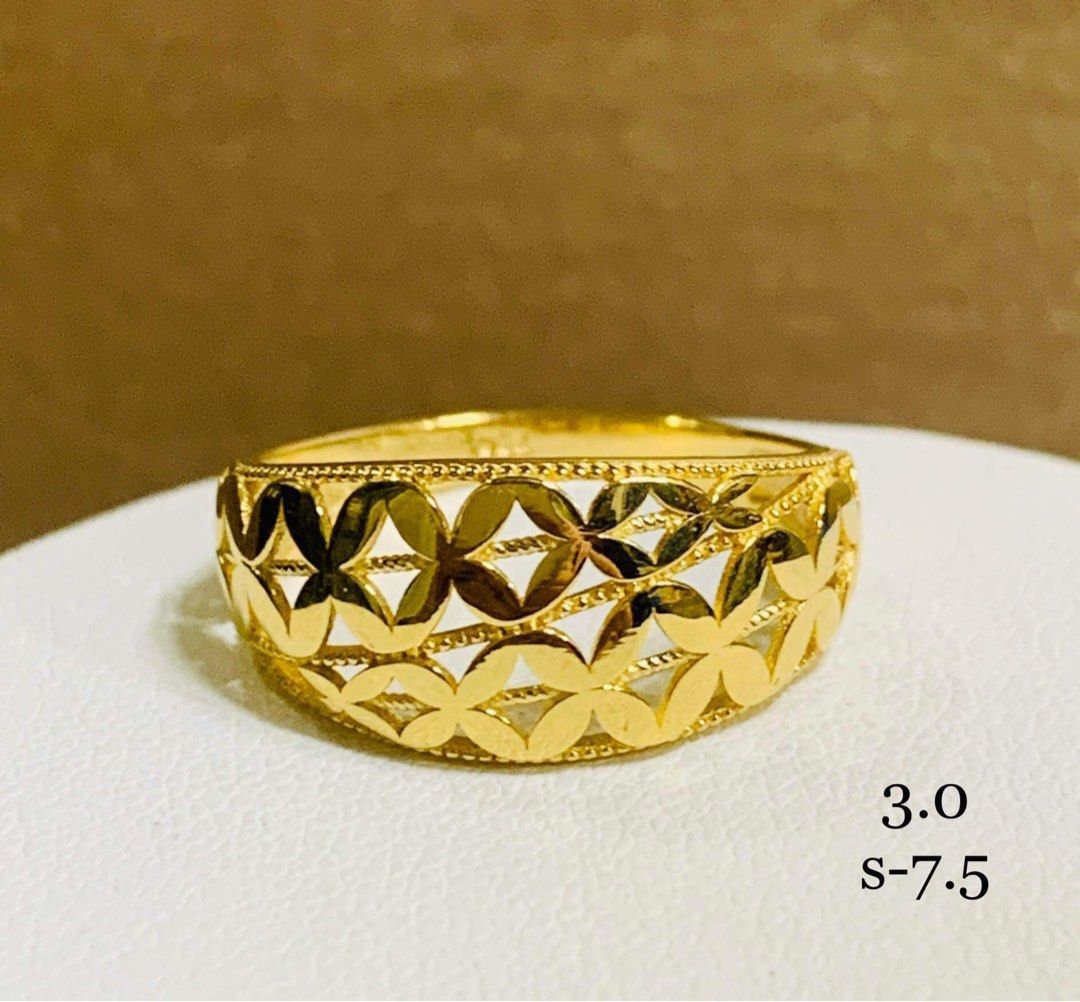 Saudi gold ring hot sale for sale