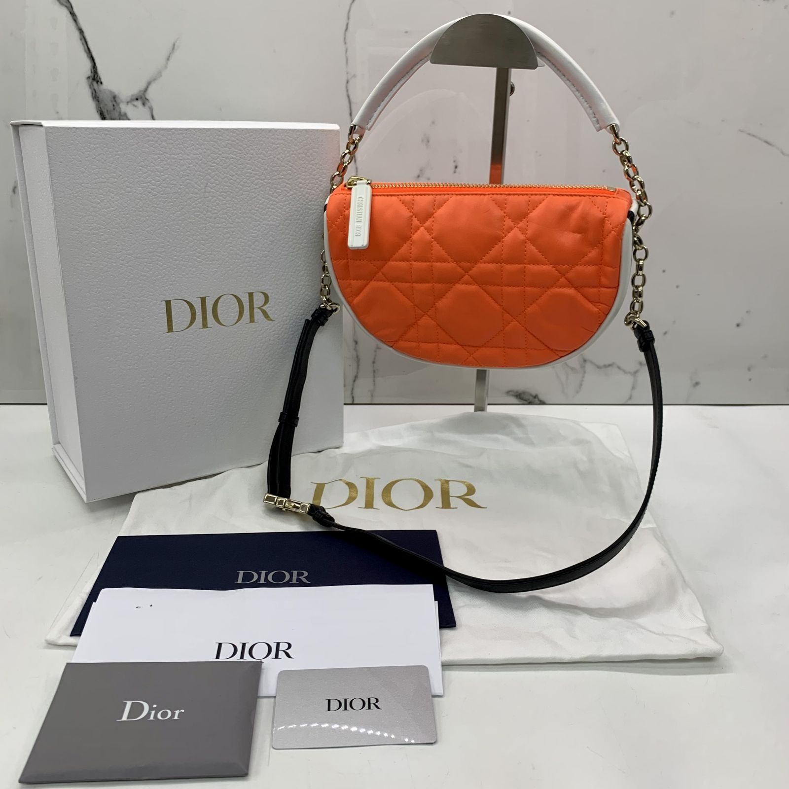 DIOR ORANGE VIBE HOBO SHOULDER BAG 237030262 AL