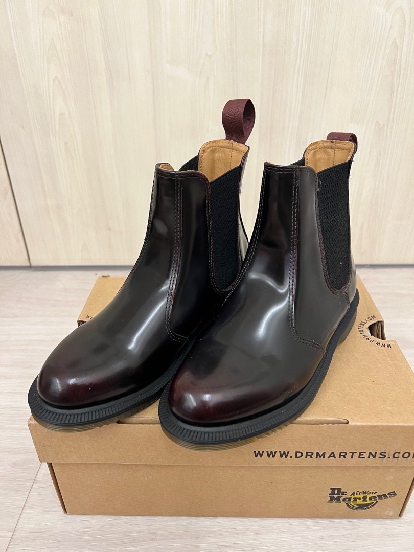 Dr marten flora cherry red on sale