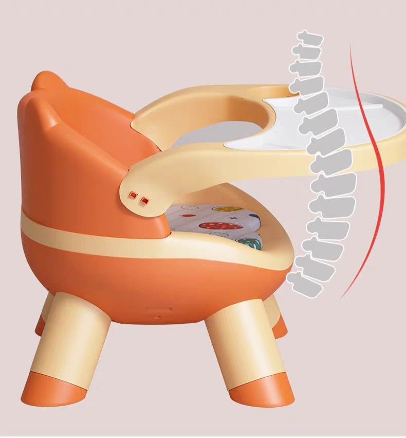 Ergonomic baby chair with removable table