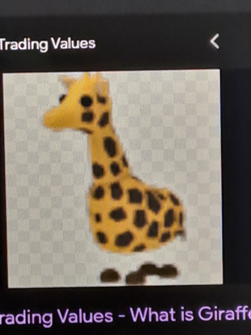 Giraffe, Trade Roblox Adopt Me Items