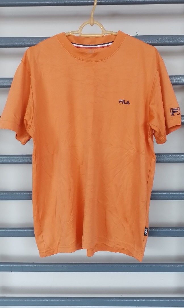 T shirt fila orange hot sale